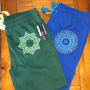 2 pairs of mandala sweatpants